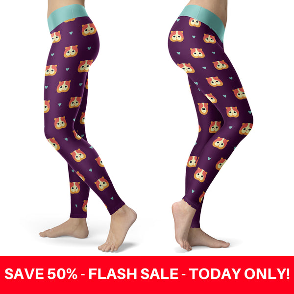 Purple Cat Leggings