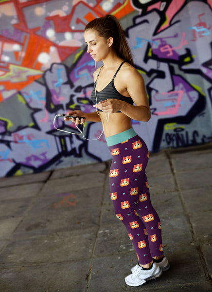 Purple Cat Leggings