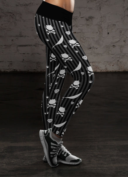 Cat Pirate Crossbones Leggings
