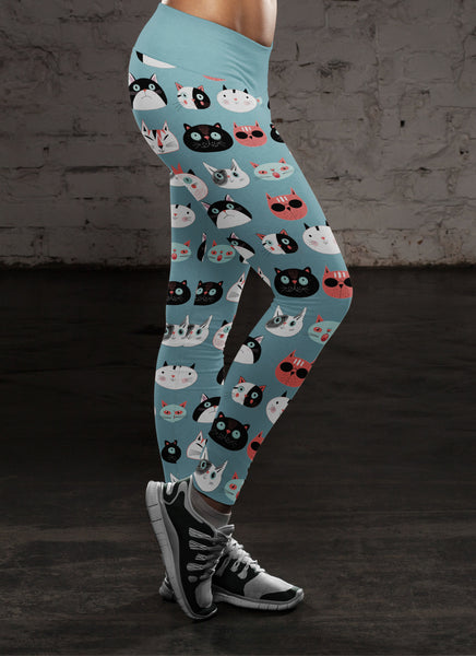 Cat Faces Leggings
