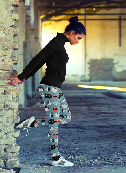 Cat Faces Leggings