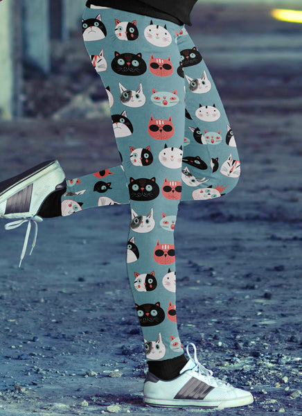 Cat Faces Leggings