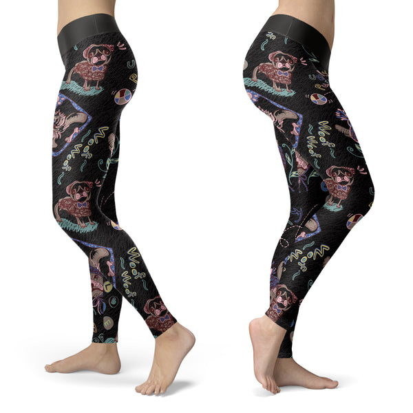 Ugly Puppy Love Black Leggings