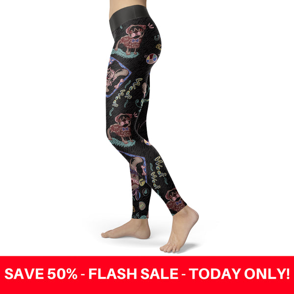 Ugly Puppy Love Black Leggings