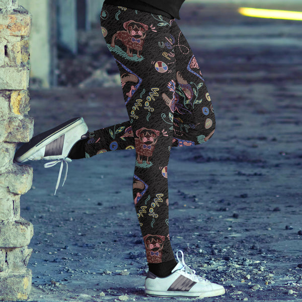 Ugly Puppy Love Black Leggings
