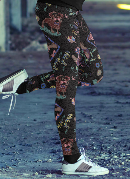 Ugly Puppy Love Black Leggings
