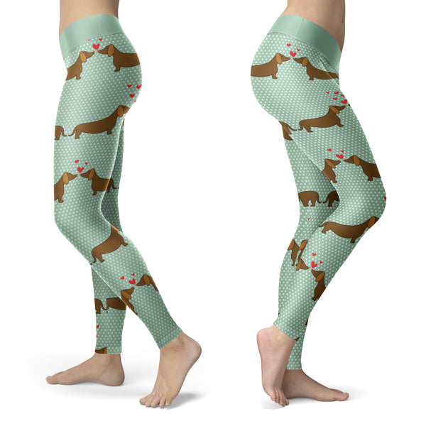 Dachshund Love Leggings