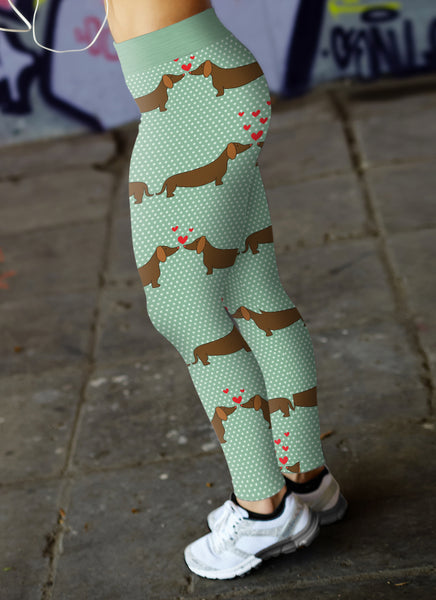 Dachshund Love Leggings