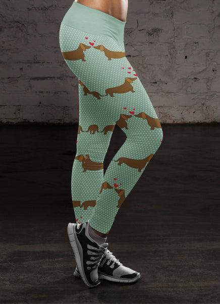 Dachshund Love Leggings