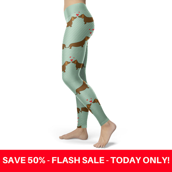 Dachshund Love Leggings
