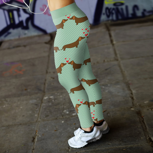 Dachshund Love Leggings