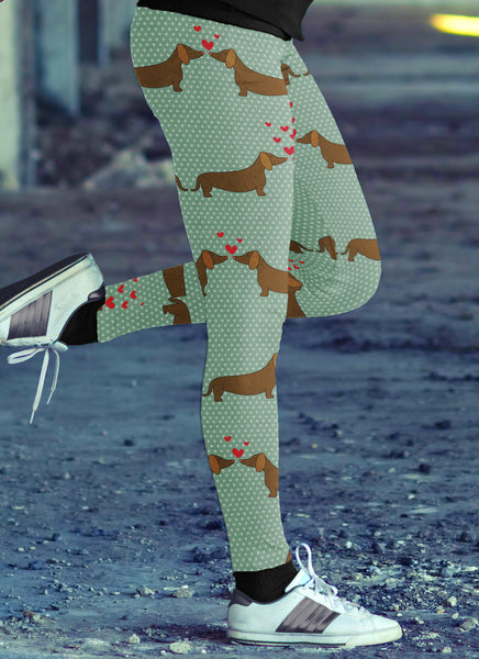 Dachshund Love Leggings